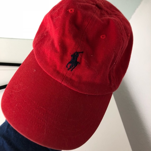 red polo cap